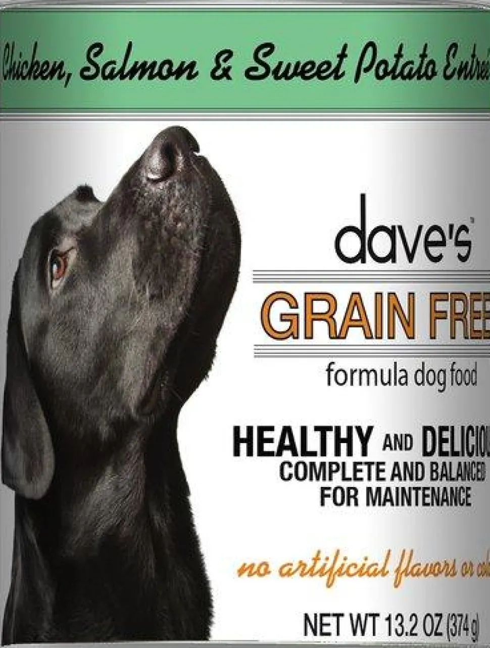Dave's Pet Food Grain Free Chicken Salmon & Sweet Potato Entrée Canned Dog Food - 13 oz Cans - Case of 12