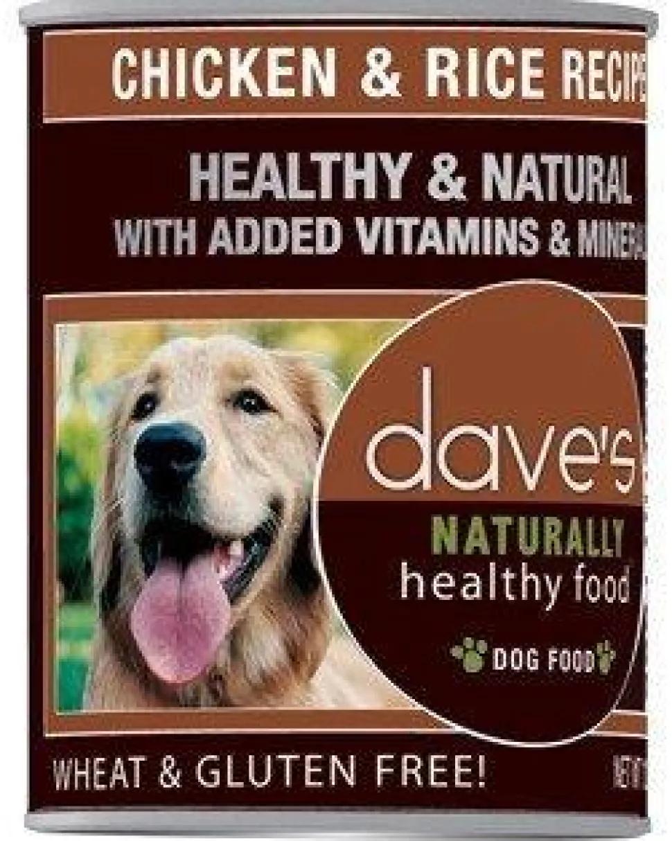 Dave's Pet Food Naturally Healthy Chicken & Rice Canned Dog Food - 13 oz Cans - Case of 12