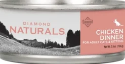 Diamond Naturals Adult Chicken Cat and Kitten Canned Cat Food - 5.5 Oz - Case of 24