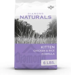 Diamond Naturals Kitten Chicken and Rice Dry Cat Food - 6 Lbs