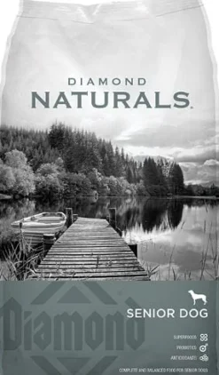 Diamond Naturals Senior Real-Meat Recipe with Cage-Free Chicken Dry Dog Food - 35 Lbs