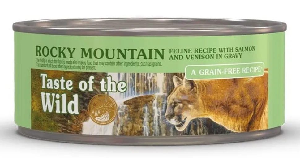Diamond Pet Foods Taste of the Wild Grain-Free Rocky Mountain Chicken Venison and Salmon Canned Cat Food - 3 Oz - Case of 24