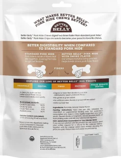 Dingo Better Belly Porkhide Chips Natural Dog Chews - 10 Oz