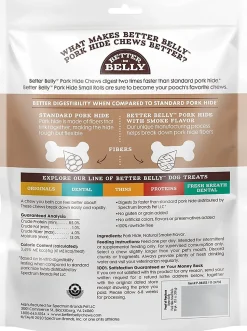 Dingo Better Belly Porkhide Roll Natural Dog Chews - Small - 20 Pack