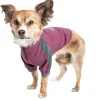 Dog Helios ® 'Eboneflow' Mediumweight 4-Way-Stretch Flexible And Breathable Performance Dog Yoga T-Shirt