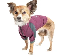 Dog Helios ® 'Eboneflow' Mediumweight 4-Way-Stretch Flexible And Breathable Performance Dog Yoga T-Shirt