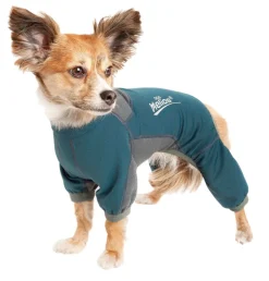Dog Helios ® 'Rufflex' Mediumweight 4-Way-Stretch Fitness Yoga Dog Tracksuit Jacket