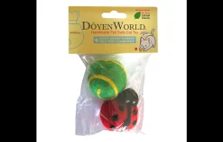 DoyenWorld Felt Ball and Ladybug Catnip Cat Toys - 2 Pack