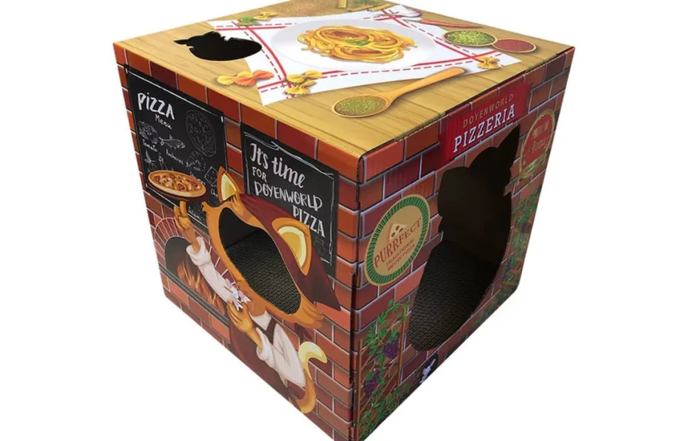 DoyenWorld Funbox Pizzeria Folding Cat House