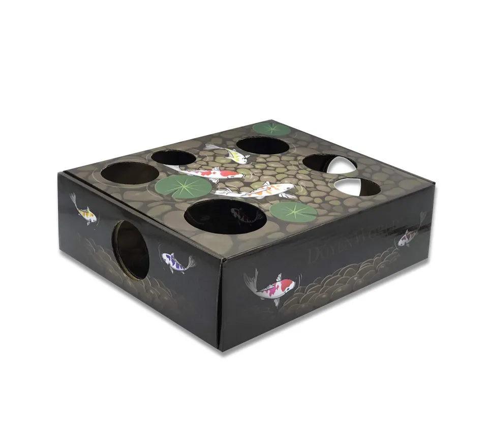 DoyenWorld Koi Pond Puzzle Box Folding and Interactive Cat Puzzle