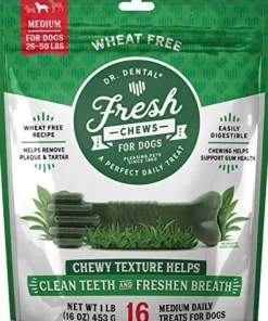Dr. Dental Fresh Dog Dental Chews - Medium - 16 Oz