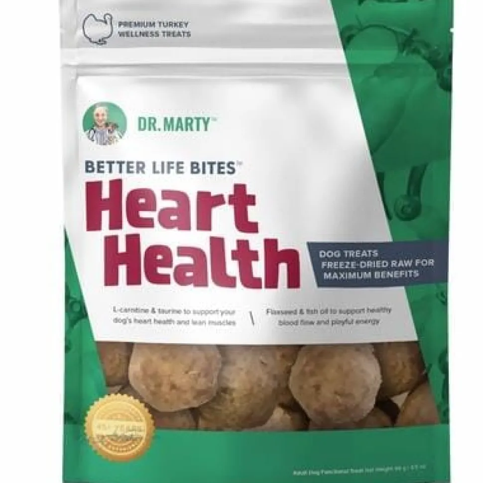 Dr. Marty Freeze Dried Raw Dog Treats Better Life Bites Heart Health