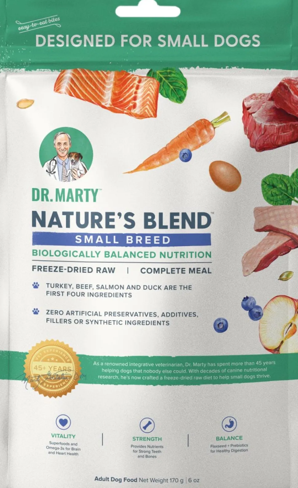 Dr. Marty Nature's Blend Small Breed Freeze Dried Raw Dog Food