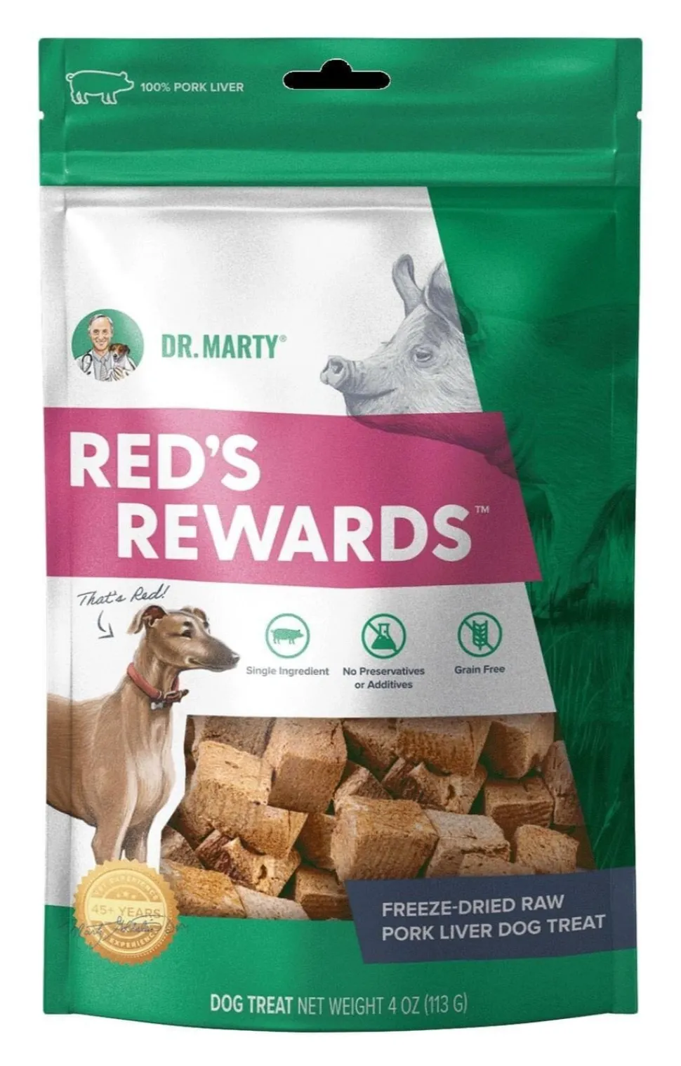 Dr. Marty Reds Rewards Pork Liver Dog Treat