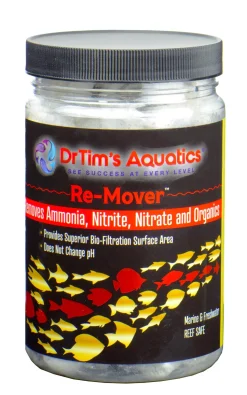 Dr Tim's Aquatics Ammonia Nitrite and Nitrate Re-Mover (60-100GAL) - 32 Oz