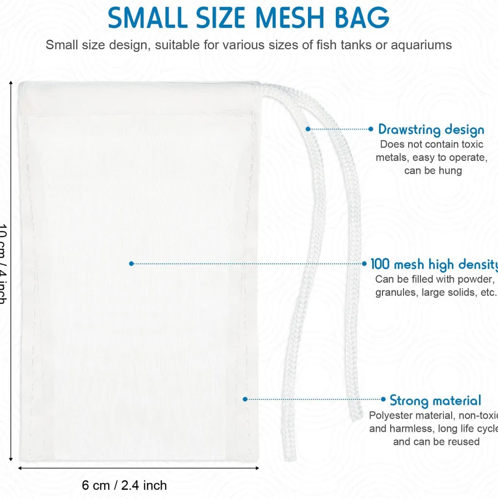 Dr Tim's Aquatics Fine Mesh Bag Individual - 12X6 Inch