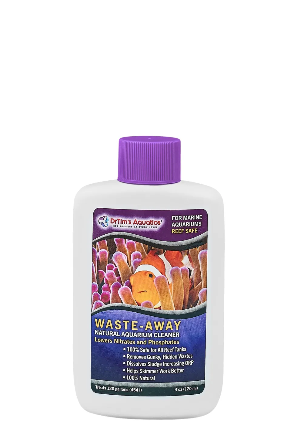 Dr Tim's Aquatics Reef Waste Away Reef Aquarium Solution (120GAL) - 4 Oz