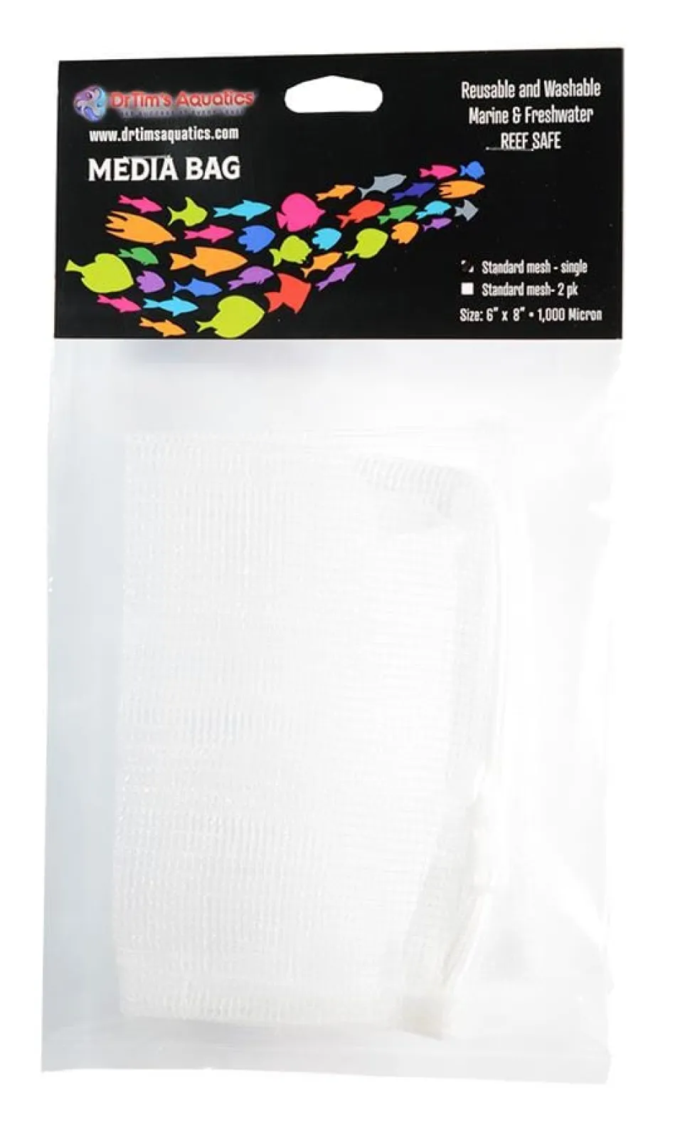 Dr Tim's Aquatics Standard Mesh Bag - 8X6 Inch - 2 Pack