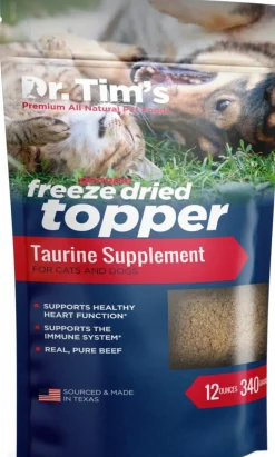 Dr. Tim's Freeze Dried Beef Taurine Food Topper for Dogs & Cats