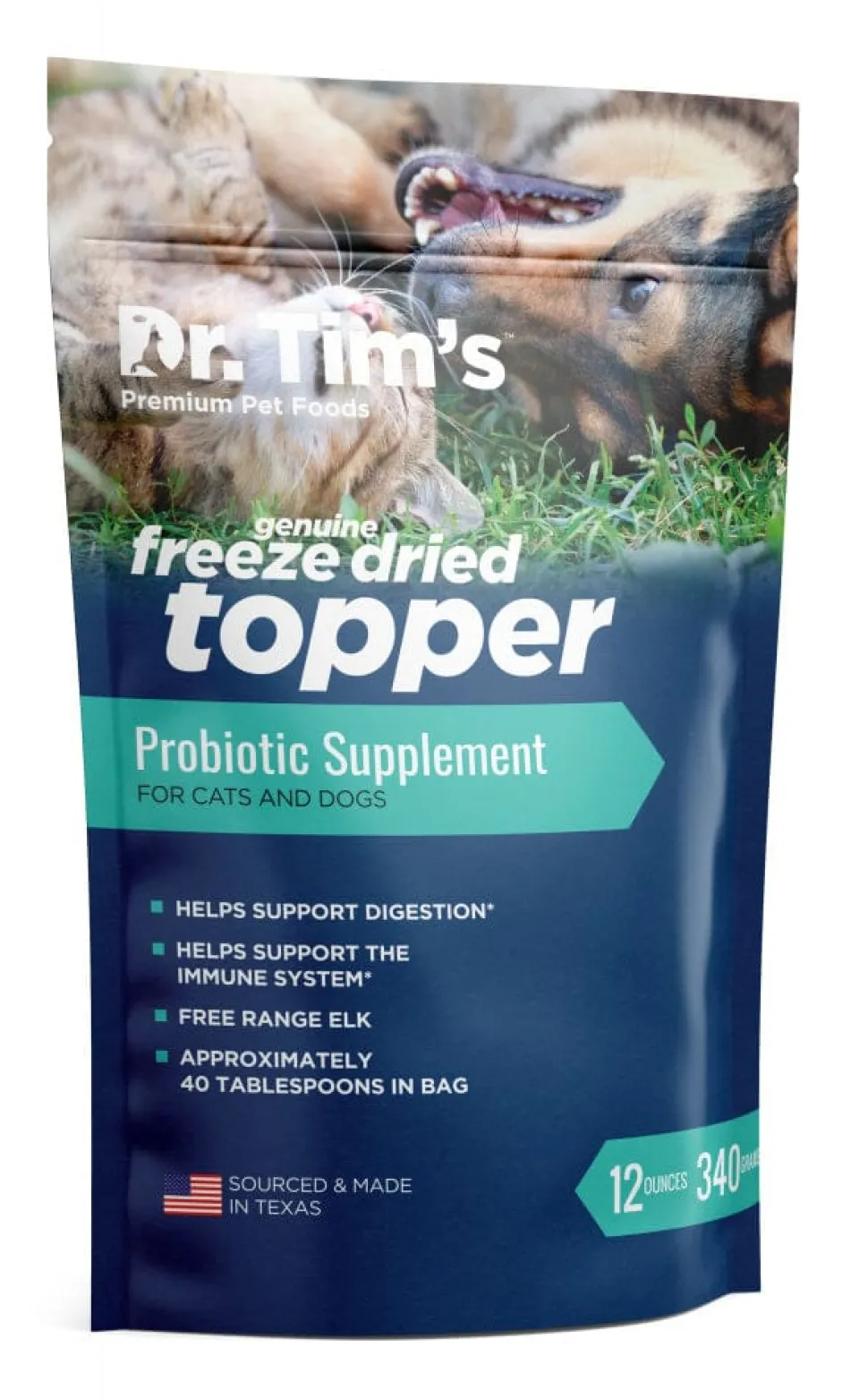 Dr. Tim's Freeze Dried Elk Probiotic Pet Supplement