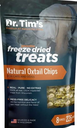 Dr. Tim's Freeze Dried Natural Oxtail Chips Dog and Cat Treats