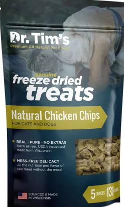Dr. Tim's Freeze Dried Natural Chicken Chips Dog and Cat Treats