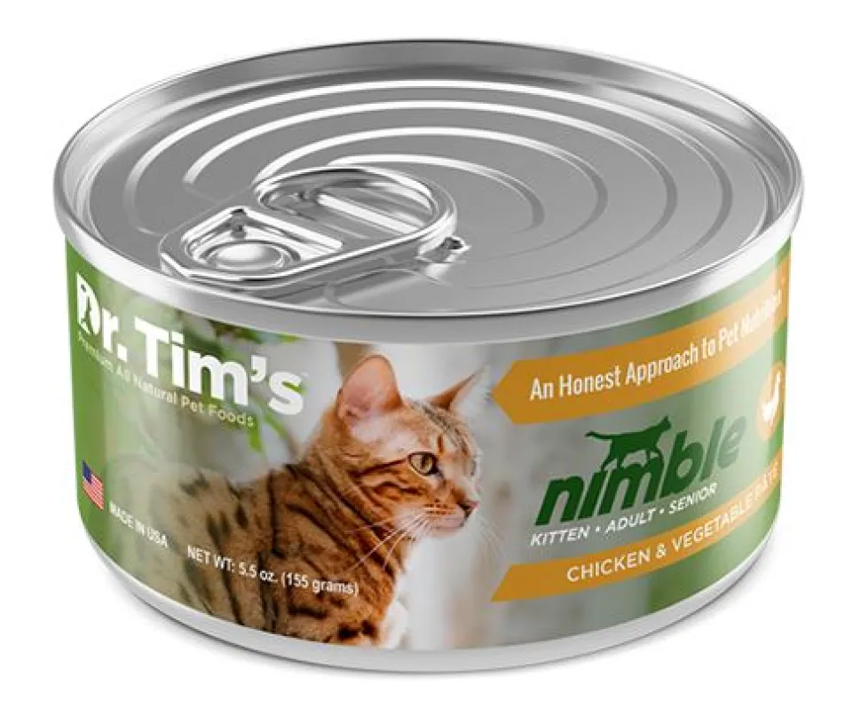 Dr. Tim's Nimble Chicken and Vegetable Pate Canned Cat Food