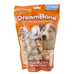Dreambone Chicken and Sweet Potato Natural Dog Chews - Mini - 24 Pack