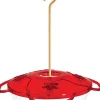 Droll Yankees Little Flyer 4 Hummingbird Feeder - Red - 1 Qt Cap