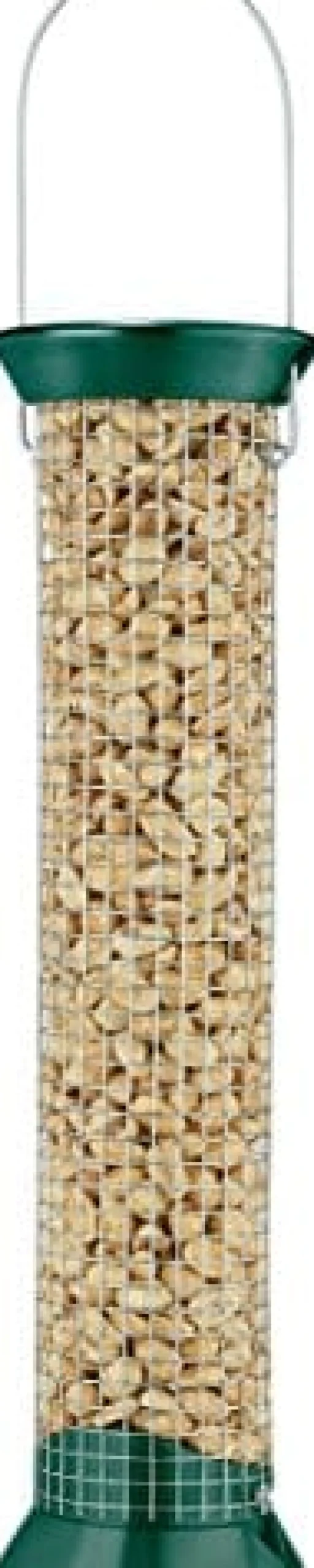 Droll Yankees New Generation Peanut Feeder for Wild Birds and Squirrels - Green - 2 Lbs Cap