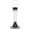 Droll Yankees Onyx Clever Clean Sunflower and Mixed Seed Tube Type Wild Bird Feeder - Black - 1 Lb Cap