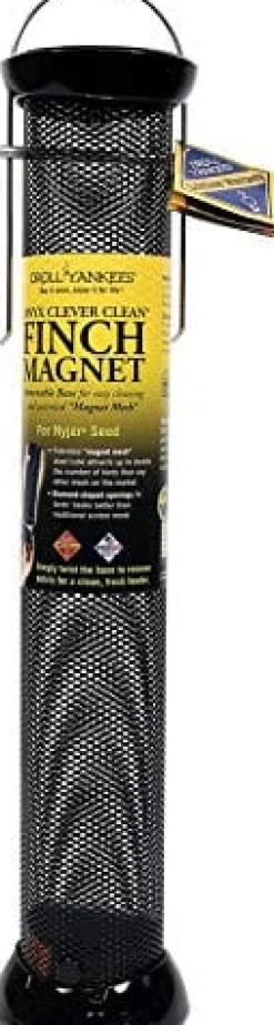Droll Yankees Onyx Clever Clean Screen Finch Wild Bird Feeder - Black - 2 Lbs Cap
