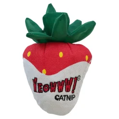 Ducky World Yeowww! Chocolate Dipped Strawberries Plush Catnip Cat Toy