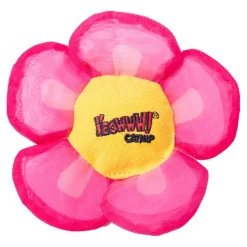 Ducky World Yeowww! Daisy Flower Tops Plush Catnip Cat Toy - Pink