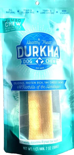 Durkha Packaged Himalayan Cheese Chews Dog Treats - Jumbo Size