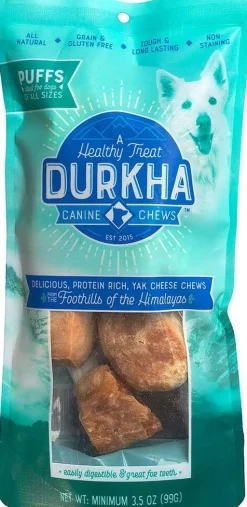 Durkha Packaged Himalayan Cheese Chew Puffs Dog Treats