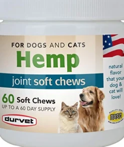 Durvet Hemp Joint Soft Chews for Dogs & Cats - 60 Count