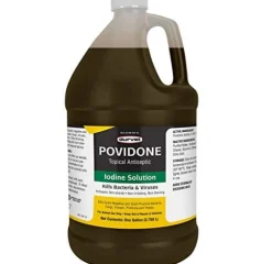 Durvet Povidone 10% Iodine Solution Veterinary Supplies Clean Sanitize & Misc - 1 Gal