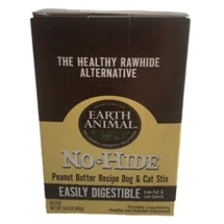Earth Animal Dog Chews NO HIDE STIX Peanut Butter