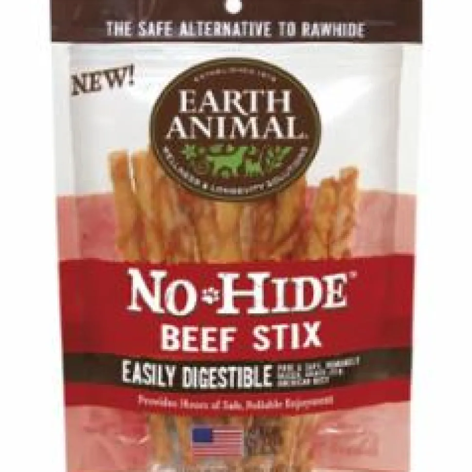 Earth Animal Dog Chews NO HIDE STIX Beef - 90 Count