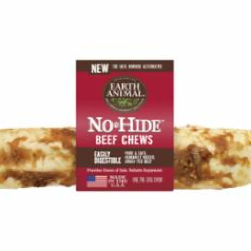 Earth Animal Dog Chews NO HIDE Beef - 7 Inches - 24 Count - Case of 24