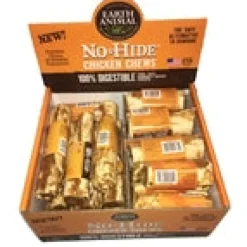 Earth Animal Dog Chews NO HIDE Chicken Display - 27 Piece