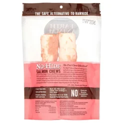 Earth Animal Dog Chews NO HIDE Salmon - 7 Inches - 2 Pack