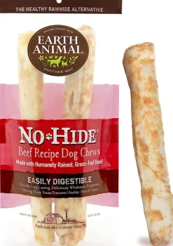 Earth Animal NO HIDE Beef Dog Chews - 11 Inches - 2 Pack