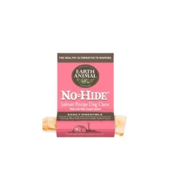 Earth Animal NO HIDE NO MEAT Salmon Dog Chews - 4 Inches - 24 Count