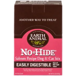 Earth Animal No Hide Stix Salmon Flavored Natural Cat and Dog Chews - 90 Count
