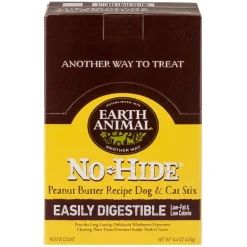Earth Animal No Hide Stix Peanut Butter Flavored Natural Dog Chews - 90 Count