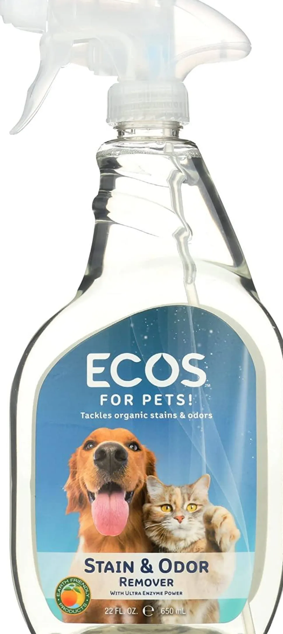 Earth Friendly ECOS Stain & Odor Remover Spray for Dogs and Cats - 22 oz