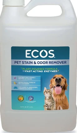 Earth Friendly ECOS Stain & Odor Remover for Dogs and Cats - 128 oz