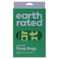 Earth Rated Dog Wastebags Lavender with Handle - 120 Count